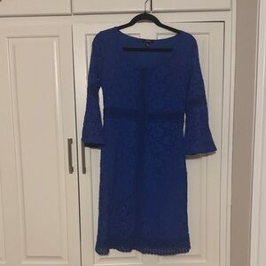 Alfani Royal Blue Long Sleeve Dress